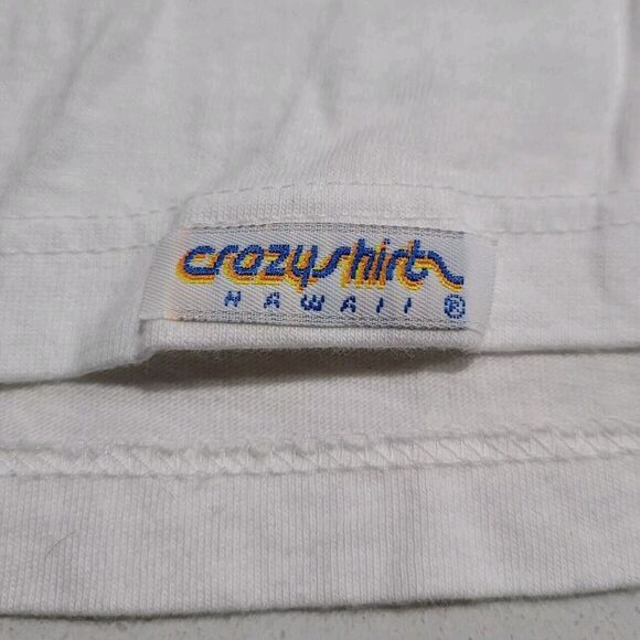 VTG Crazy Shirts Made In USA Hawaii Brewed BEER Logo Double Sided XL - Picture 8 of 9